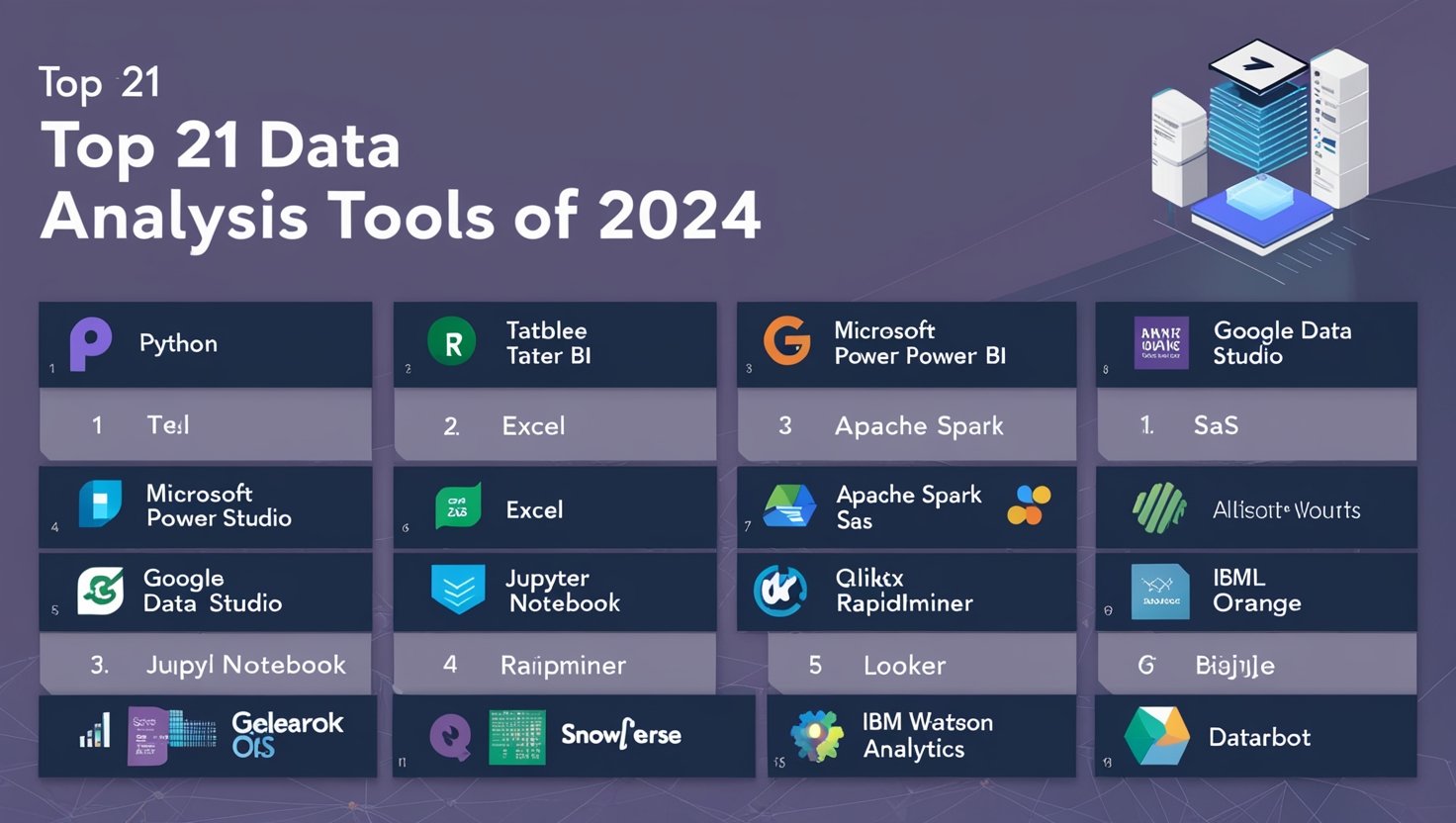 Top 21 Data Analysis Tools in 2024